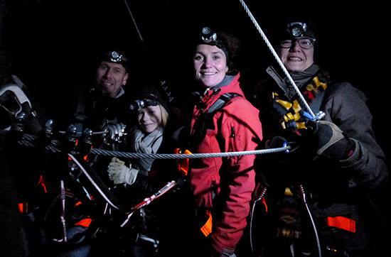 Flying Fox bei Nacht in der Vulkaneifel