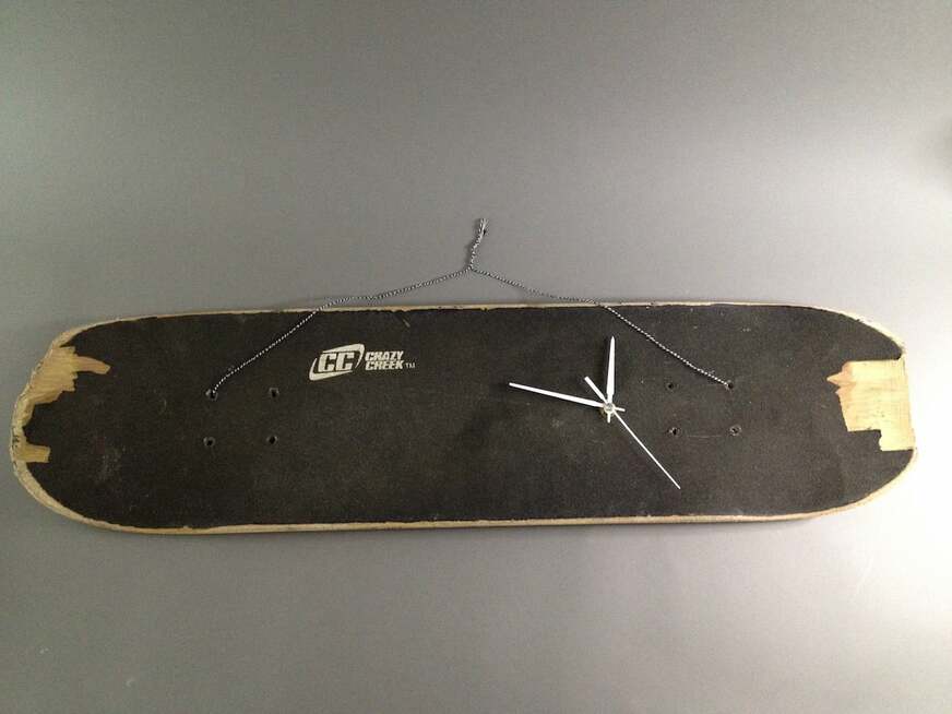 DIY-Skateboard-Uhr