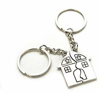 Haus für Sie & Ihn Schlüsselanhänger Schlüsselring für Paare / Geliebte im Set | Geschenk | Hochzeit | Verlobung | Einzug | Häusle | Partnerschlüsselanhänger | Liebe | Home | Familie