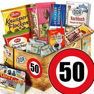 Geschenk 50. Geburtstag / Ostalgie Set Schoko / Geschenk 50. Geburtstag