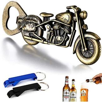 WZLEMOM Geschenke für Männer - Vintage Motorrad Flaschenöffner, Bier Flaschenöffner, Einzigartiges Biergeschenk für Männer für Bar Party, Vatertagsgeschenk Geburtstag für Papa Ehemann Opa Freund