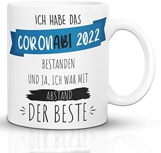 Kaffeebecher24 - Tasse Abitur 2022 - Spülmaschinenfest - Geschenke für Abiturienten - Tasse lustig mit Spruch - Geschenke zum ABI