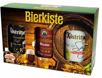 Altenburger Original Bierkiste - drei mit Bier verfeinerte Senfsorten als Geschenk-Set (3-teilig), Geschenkbox für Männer und Frauen
