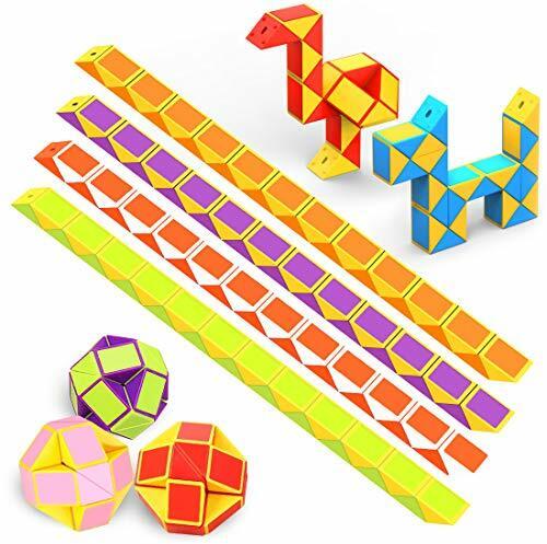 WEARXI Mitgebsel Kindergeburtstag, Geschenke zur Einschulung Junge 12er 24 Blöcke Magische Schlange, Schultüte Füllung Jungen Kleine Geschenke für Kinder Give Aways Kindergeburtstag, Fidget Toys