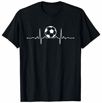 Fußball Herzschlag Fußballspieler Trainergeschenk T-Shirt