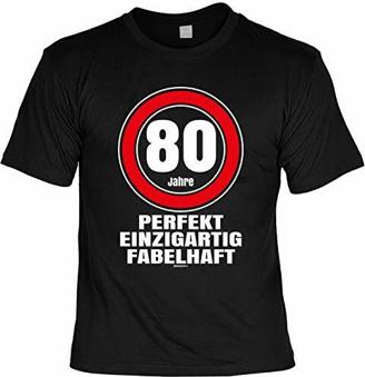 Cooles T-Shirt zum 80. Geburtstag T-Shirt 80 Jahre perfekt einzigartig fabelhaft Geschenk zum 80 Geburtstag 80 Jahre