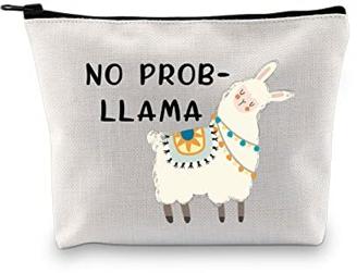 MYSOMY Lama Make-up-Tasche mit Llama-Motiv, lustiges Lama-Geschenk, Geschenk für Lama / Pun, Kosmetiktasche