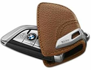 BMW Original Schlüsseletui Mit Edelspange - Sattelbraun
