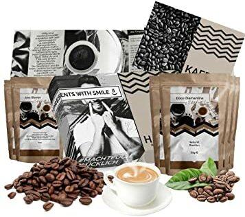 [ Boxiland ] gemahlener Kaffee Geschenkset Kaffee Geschenkbox | 5x60g Kaffee Weltreise Geschenkidee für Frauen | Kaffeebox Geschenk Box Geburtstag Weihnachten Geschenke für Frauen Geschenke für Männer