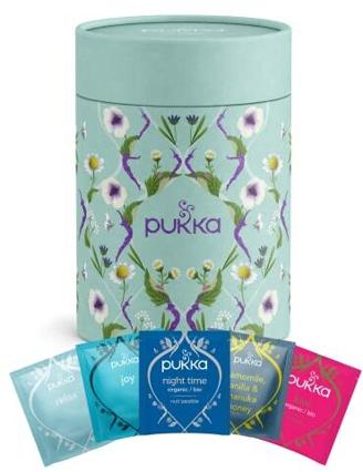 Pukka Bio-Tee Seelenzauber Geschenkdose mit einer Auswahl feinster Bio-Kräutertees für entspannte & seelenruhige Momente - 30 Teebeutel (1x Geschenkdose)
