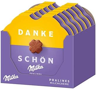 Milka Kleines Dankeschön Pralinen 12 x 44g, Feine Pralinés aus Milchcrème umhüllt von Alpenmilch Schokolade