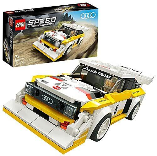 LEGO 76897 Speed Champions 1985 Audi Sport Quattro S1 Rennwagenspielzeug, mit Rennfahrer Minifigur, Rennwagen Bauset