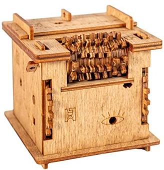 iDventure Cluebox - Schrödingers Katze - Escape Room Spiel - kniffeliges Puzzlebox 3D Holzpuzzel Rätsel - einzigartige Knobelspiele - Escape Box Spiele Für Erwachsene und Rätselbox für Kinder