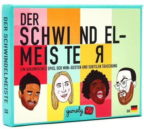 Der Schwindelmeister: Das urkomische Partyspiel der Mini-Gesten und subtilen Täuschung, in Taschengröße. EIN lustiges Ratespiel zum Bluffen - ideal für Erwachsene, Teenies und Familien.