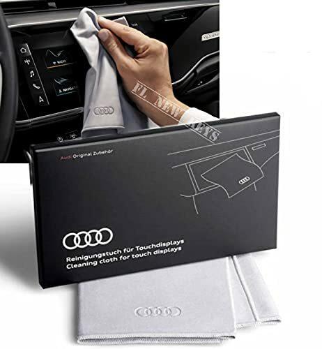 Audi 80A096325 Reinigungstuch für Touchdisplays, Silber, 30x30cm