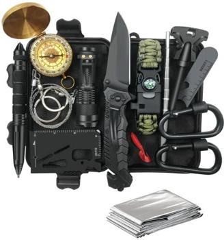 Geschenke für Männer Partner Papa Survival Kit Geburtstagsgeschenk Weihnachten Geschenkideen für Ehemann Vater Sohn Teenager, Überlebensausrüstung für Outdoor Camping Abenteuer