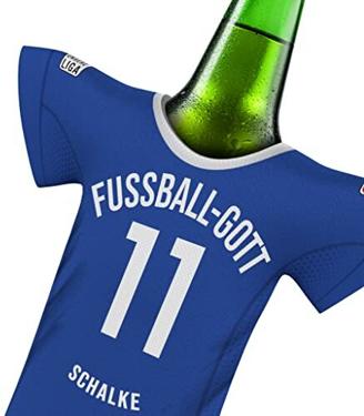 SCHALKE Trikot-Kühler Geschenk-Box Fanartikel FUSSBALL-GOTT | Home Trikot Überraschung | Passend für FC Schalke 04-Fanartikel | Mann Freund Bruder Weihnachten Wichteln Trikotkühler by MYFANSHIRT