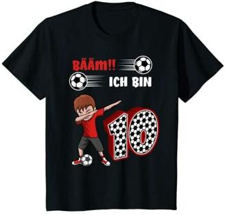 Kinder 10. Geburtstag Fußball Deutschland - 10 Jahre Junge T-Shirt