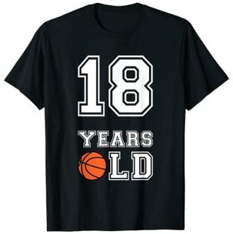 18 Jahre altes Basketball-Geschenk zum 18. Geburtstag T-Shirt