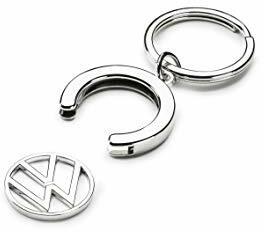 Volkswagen 000087010BT Schlüsselanhänger Pfandchip Einkaufswagenchip Keyring Anhänger, mit neuem VW Logo
