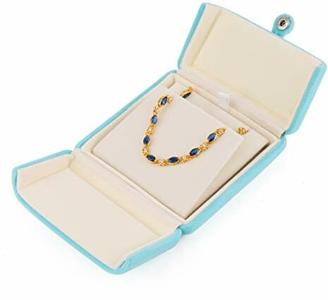 iSuperb Anhänger Halskette Boxen Multifunktionale Schmuckschatulle, Premium Flanell Schmuck Geschenkverpackung Jewelry Box für Ring/Armreif/Halskette, 10x10x3cm