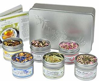 direct&friendly Bio Tee Geschenkset mit 6 verschiedenen Bio Teemischungen (Naturkarton)