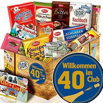 Wilkommen im Club 40 ++ Geschenke zum 40.Geburtstag ++ DDR Schokolade Box
