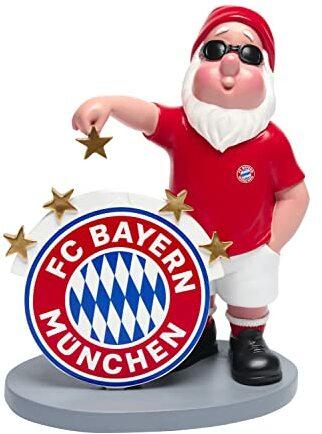 FC Bayern München Gartenzwerg 5 Sterne Rot/Weiß