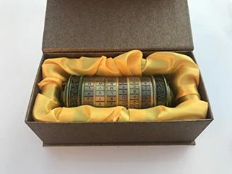 Da Vinci Code Kryptex Box als Versteck für Geschenke Valentinstag Escape Room Hochzeit in Geschenkverpackung