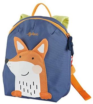 SIGIKID 25225 Mini Rucksack Fuchs Kinderrucksack für Krippe, Kita, Ausflüge empfohlen für Mädchen und Jungen ab 2 Jahren, Blau/Orange 29 cm
