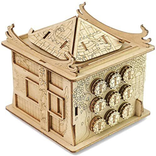 ESC WELT House of Dragon - Escape Room Spiel - Geschenke für Männer und Frauen - 3D Puzzle Box Spiele aus Holz für Erwachsene und Kinder - Geschenkbox Knobelspiel - Vatertagsgeschenk