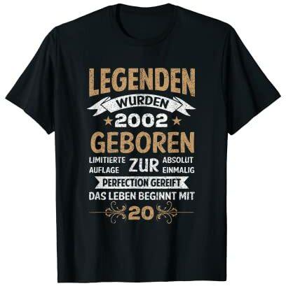 20. Geburtstag 20 Jahre Mann Frau Spruch Lustig Geschenk T-Shirt