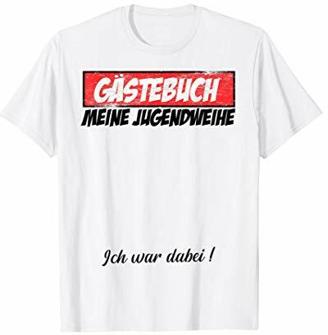 Jugendweihe Junge Mädchen Gästebuch Konfirmation Geschenk T-Shirt