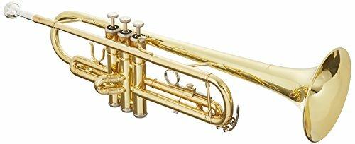 Goldene Bb Trompete mit Koffer