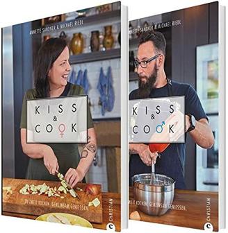 Kiss and Cook: Zwei an einem Herd. Das ultimative Kochbuch für Paare. Rezepte für jeden Tag für das Kochen zu zweit. Ein Kochbuch für Verliebte, ... Zu zweit kochen. Gemeinsam genießen.