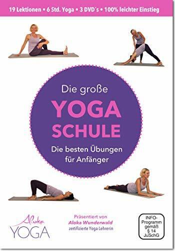 Die Große Yoga Schule DVD - die besten Übungen für Anfänger 3 DVDs | Yoga dvd für Anfänger | Mehr Entspannung, Beweglichkeit und Wohlbefinden.