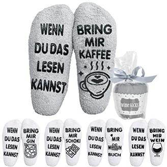 Lustige KaffeeSocken für Herren "Bring mir Kaffee" Motiv Witziges