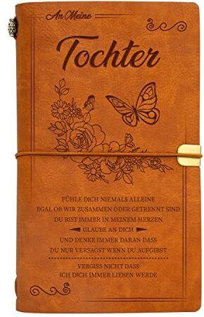 Vetbuosa Tochter Geschenke von Mama, Geburtstagsgeschenke für Tochter - handgefertigtes Ledernotizbuch, Geschenke für Tochter, Reisetagebuch, Skizzenbuch mit 140 Seiten