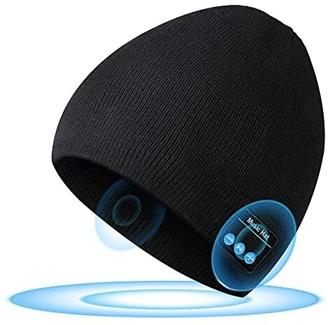 SOOFUN Bluetooth Mütze Geschenke für Männer und Frauen - Adventskalender 2022 Mütze Herren Winter, Wichtelgeschenk Mütze mit Kopfhörern Bluetooth, Musik Mütze Damen für Laufen, Walken