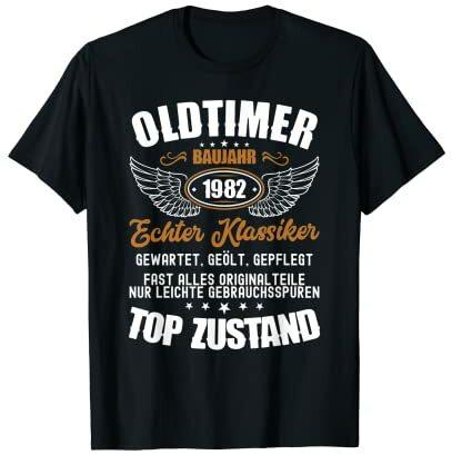 40. Geburtstag 40 Jahre Oldtimer Geschenk 1982 Jahrgang T-Shirt