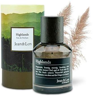 Jean & Len Highlands Parfüm Herren | Veganes Parfum für Männer, die wissen, was sie wollen | Duftnoten: Frisch, vital, belebend, erfrischend | Eau de Toilette Herren | 50ml Herren-Duft