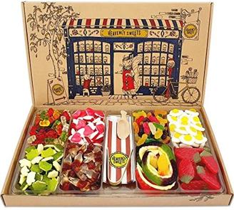 Haribo Süßigkeiten Box, 1.2 kg Haribo Süssigkeiten Box, Haribo Geschenkbox Süßwarenladen, Gummibärchen, Großpackung, Weihnachten Geschenke - Heavenly Sweets