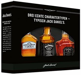 Jack Daniel's Old No. 7 Markenfamilien Geschenkset (Gentleman Jack, Single Barrel) zur Verkostung - limitiert Whisky (3 x 0.05 l)