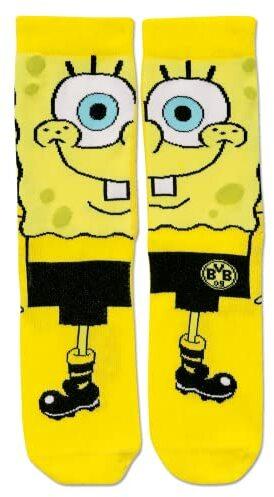 Borussia Dortmund BVB Sponge Bob Socken für Kinder gelb (03)