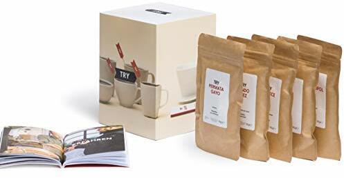 TRY Kaffee Geschenkset - bekannt aus "Die Höhle der Löwen" - fünf Spitzen-Kaffees aus aller Welt & 60-seitiges Booklet - das perfekte Geschenk für alle Kaffee-Fans! (gemahlen)