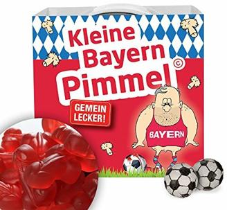 Münchner KLEINE PIMMEL | Gemein leckere Fruchtgummi für Bayern-Fans, inklusive Messlatte zum Lachen & Vergleichen | alle Fußball-Fans Aufgepasst, so schön kann Fußball Sein Kompatibel für