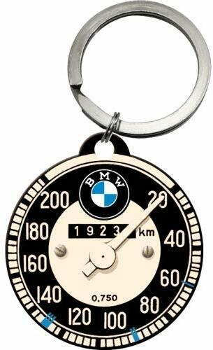 Nostalgic-Art Retro BMW Schlüsselanhänger Rund 4 cm, Tachometer