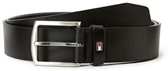 Tommy Hilfiger Herren Gürtel New Denton Belt 4.0 aus Leder, Schwarz (Black), 95 cm