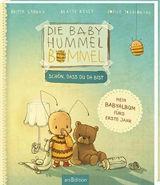 Die Baby Hummel Bommel – Schön, dass du da bist: Mein Babyalbum fürs erste Jahr | Für Erinnerungen an die Babyzeit, das ideale Geschenk zur Geburt, für Babys ab 0 Monaten