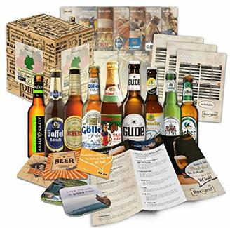 Bier Spezialitäten aus Deutschland (Die besten deutschen Biere) als Probierpaket zum Verschenken in Geschenkverpackung (Bier + Tasting-Anleitung + Bierbroschüre + Brauereigeschenke) 9 x 0,33l
